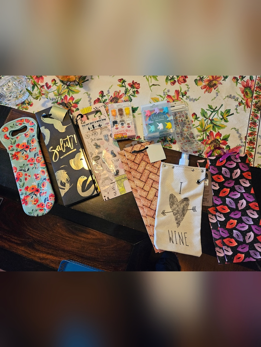 Wine Gift Bags, Wine Glass Markers, Insulated Wine Bag, Canvas Wine Canteen